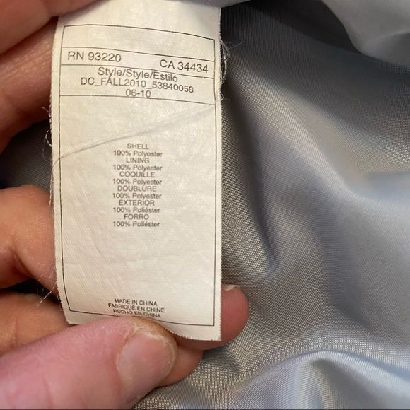 DC Men’s Black hooded full zip men’s jacket elastic in waist and cuffs size S - Picture 9 of 12